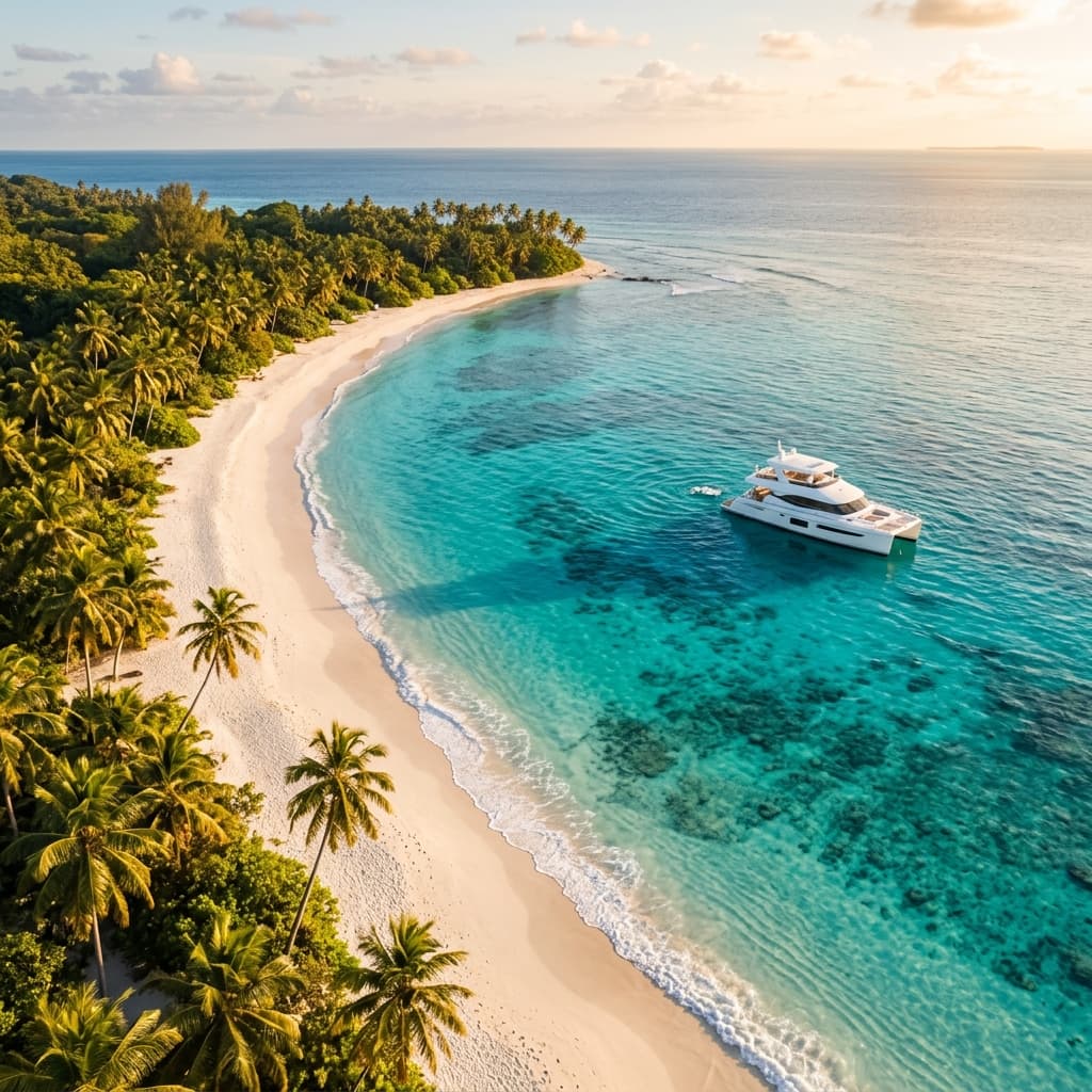 Beautiful tropical beach paradise